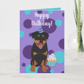Rottweiler Birthday Kaart (Voorkant)