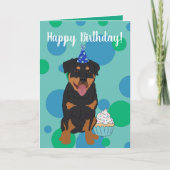 Rottweiler Birthday Kaart (Voorkant)