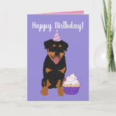 Rottweiler Birthday Kaart (Voorkant)