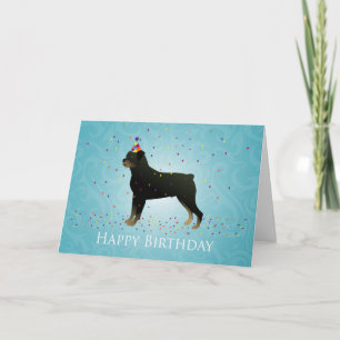 Rottweiler Birthday-ontwerp Kaart