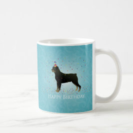 Rottweiler Birthday-ontwerp Koffiemok