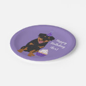 rottweiler Birthday Papieren Bordje (Gekanteld)