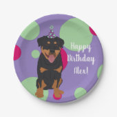  rottweiler Birthday Papieren Bordje (Voorkant)