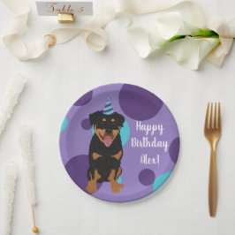  rottweiler Birthday Papieren Bordje