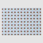 Rottweiler Birthday Tissue Paper in Blue Tissuepapier (Voorkant)
