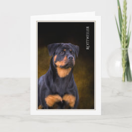 Rottweiler Blank Wenskaart Kaart