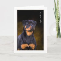 Rottweiler Blank Wenskaart