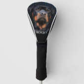 Rottweiler Blauw Golfheadcover (Voorkant)