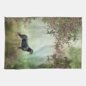 Rottweiler Blossom Kitchen Towel Theedoek (Horizontaal)