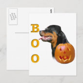 Rottweiler Boo Briefkaart (Voorkant / Achterkant)