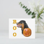 Rottweiler Boo Briefkaart (Staand voorkant)