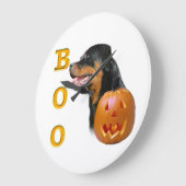 Rottweiler Boo Clock Grote Klok (Hoek)