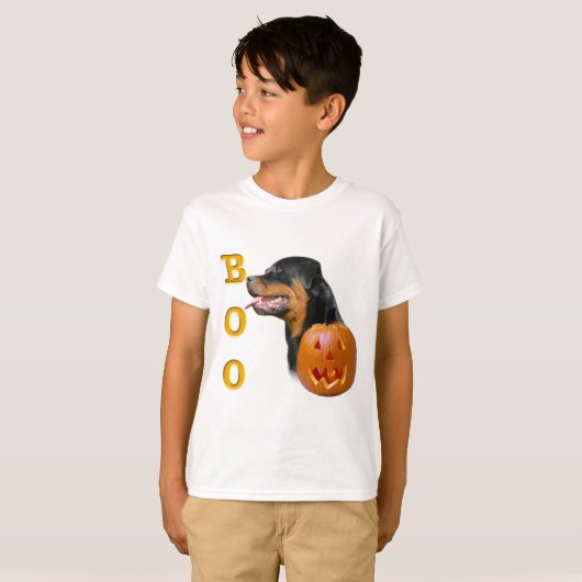 Rottweiler Boo T-shirt (Voorkant volledig)