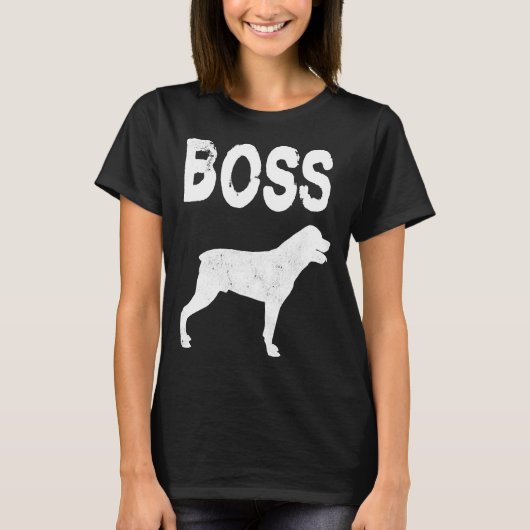 Rottweiler Boss Rottweiler Dog T-shirt (Voorkant)