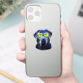 Rottweiler brave cool sticker (Telefoon)