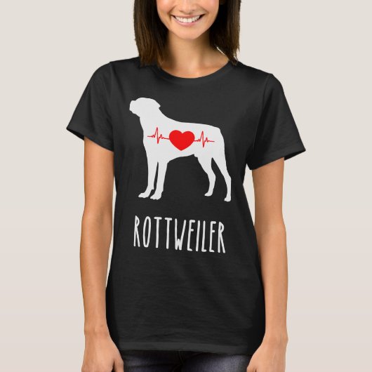 Rottweiler Breed Hondenliefhebber T-shirt (Voorkant)