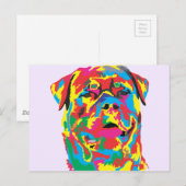 rottweiler briefkaart (Voorkant / Achterkant)