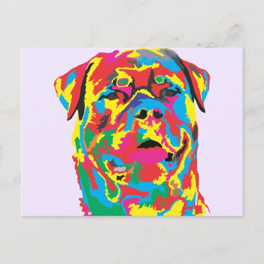 rottweiler briefkaart (Voorkant)