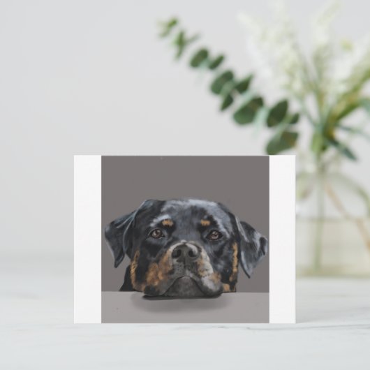 Rottweiler Briefkaart (Staand voorkant)