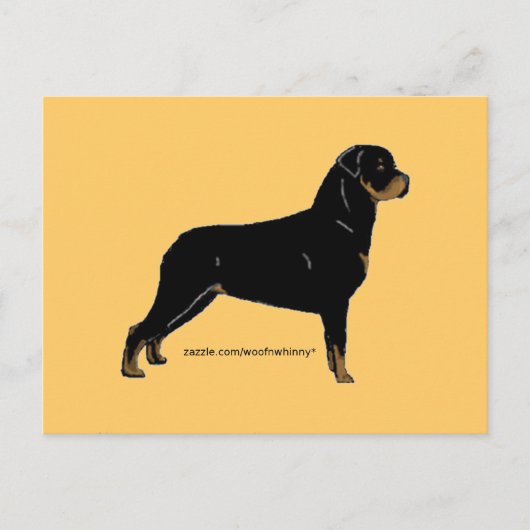 Rottweiler Briefkaart (Voorkant)