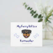 Rottweiler Briefkaart (Staand voorkant)