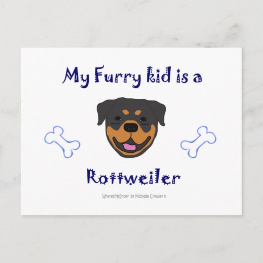 Rottweiler Briefkaart (Voorkant)