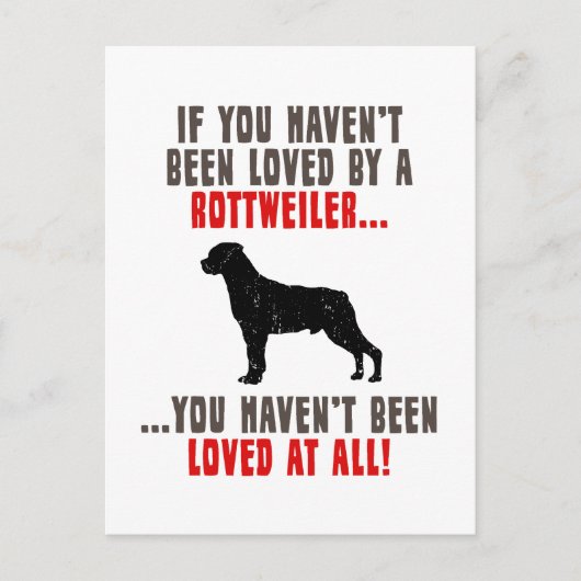 Rottweiler Briefkaart (Voorkant)