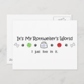 Rottweiler Briefkaart (Voorkant / Achterkant)