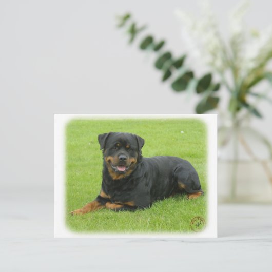 Rottweiler Briefkaart (Staand voorkant)