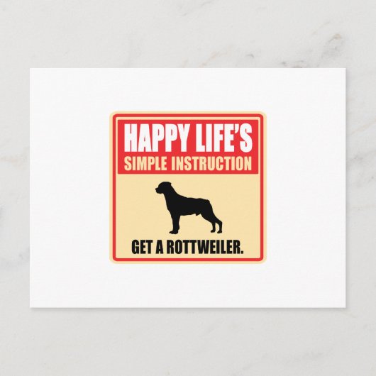 Rottweiler Briefkaart (Voorkant)
