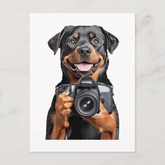Rottweiler   briefkaart (Voorkant)