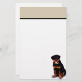 Rottweiler briefpapier (Voorkant / Achterkant)