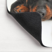 Rottweiler Brown & Black Puppy Dog Love Muismat (Hoek)