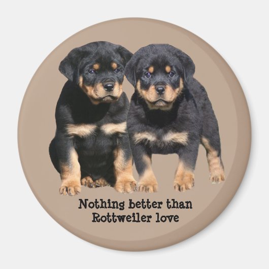 Rottweiler Buddies Magnet (Voorkant)