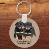 Rottweiler Buddies Sleutelhanger (Voorkant)