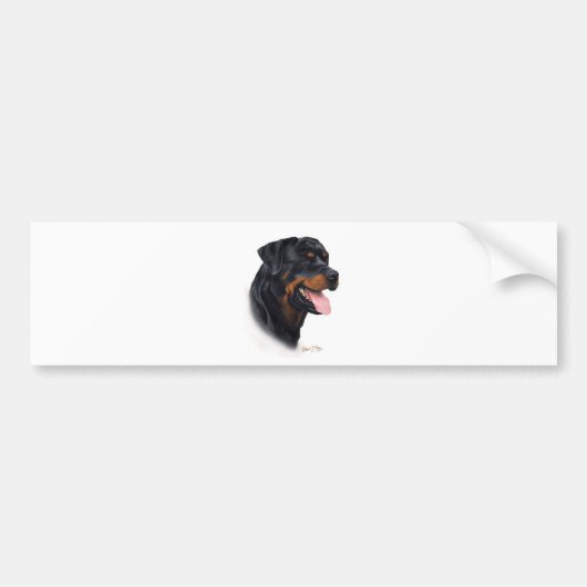 Rottweiler Bumpersticker (Voorkant)