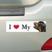 Rottweiler Bumpersticker (Op auto)