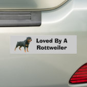 Rottweiler-Bumpersticker Bumpersticker (Op auto)