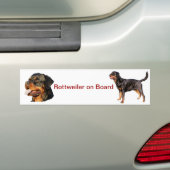 rottweiler-bumpersticker bumpersticker (Op auto)