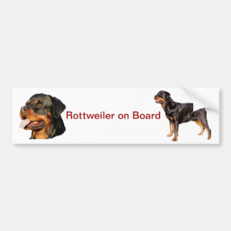 rottweiler-bumpersticker bumpersticker