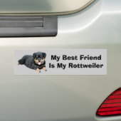 Rottweiler-Bumpersticker Bumpersticker (Op auto)