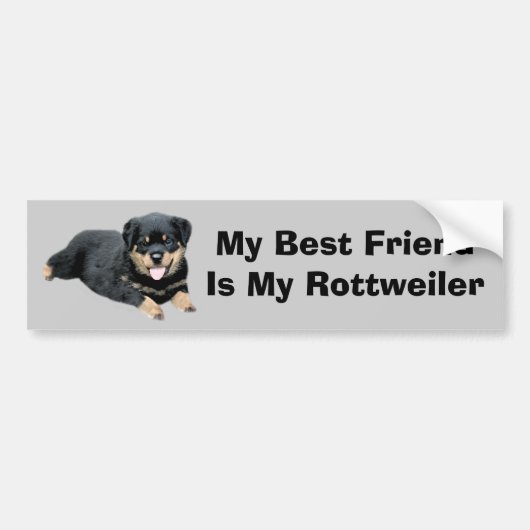 Rottweiler-Bumpersticker Bumpersticker (Voorkant)