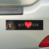 Rottweiler-Bumpersticker Bumpersticker (Op auto)