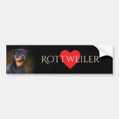Rottweiler-Bumpersticker Bumpersticker (Voorkant)
