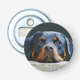 Rottweiler Button Flesopener