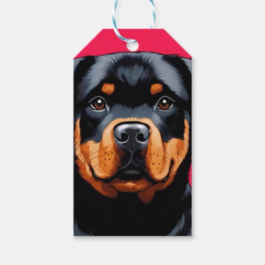 Rottweiler Cadeaulabel (Voorkant)
