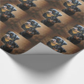 Rottweiler Cadeaupapier (Hoek)