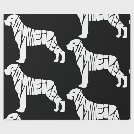 Rottweiler Cadeaupapier (Vlak)