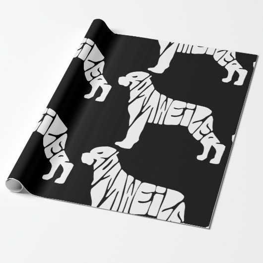 Rottweiler Cadeaupapier (Uitgerold)