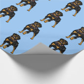 rottweiler cadeaupapier (Hoek)